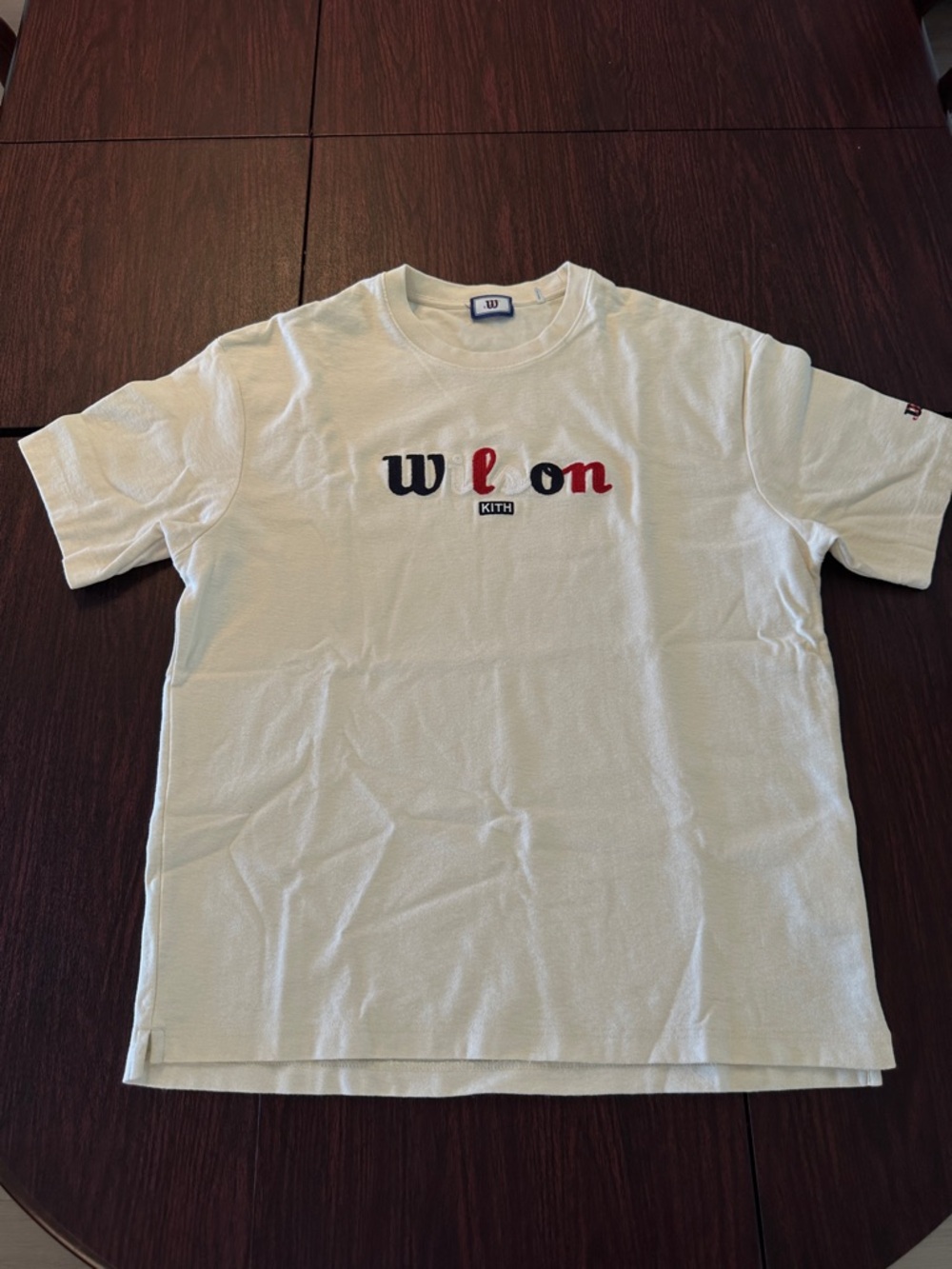 Kith White Wilson Logo Short Sleeve Tee